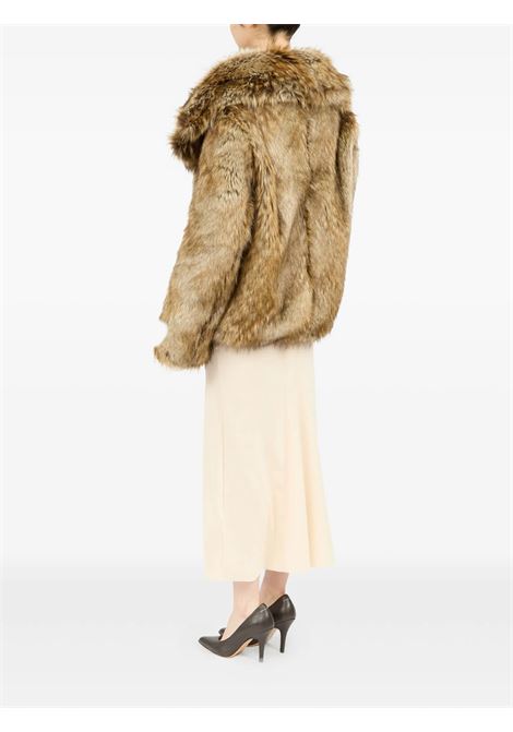 giacca in pelliccia sintetica donna beige MM6 MAISON MARGIELA | S52AM0326 M35464001F